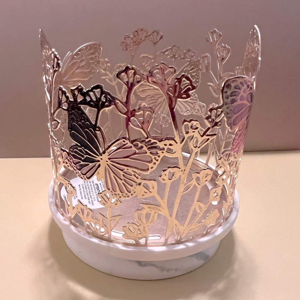 Bath and Body Works 3-Wick Candle Butterfly Candle Holder